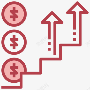 利润公司结构9红色图标图标