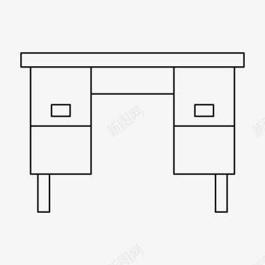 家具图标办公桌装饰家具图标图标