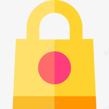 购物中心购物袋购物中心31扁平图标图标