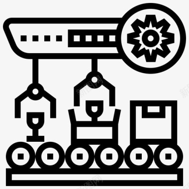 手机壳包装工业输送制造图标图标