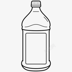 食用油图标一瓶花生油食用油图标高清图片