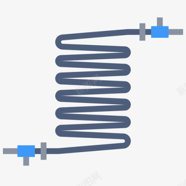 元件设计线圈电子元件1扁平图标图标