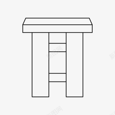 支架椅子桌子椅子装饰图标图标