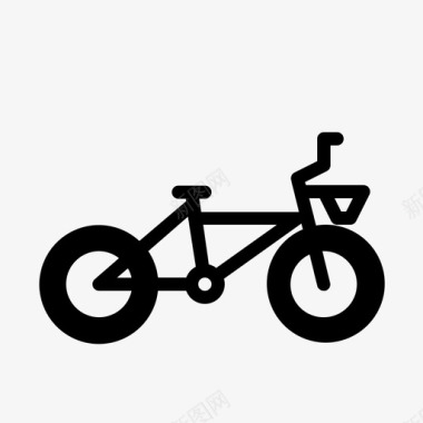 儿童自行车自行车玩具图标图标