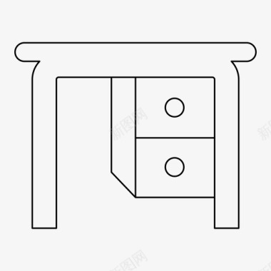 古风家具装饰书桌装饰家具图标图标