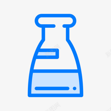 其他生物烧瓶生物学17蓝色图标图标