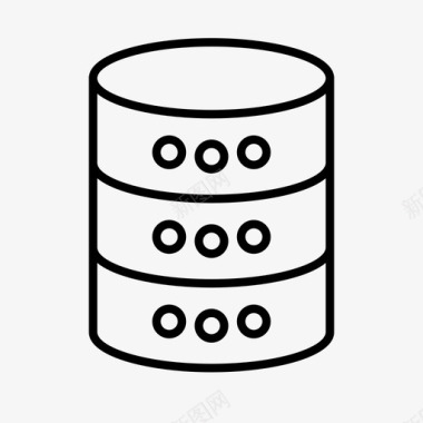 托管服务器机架数据大数据数据库图标图标
