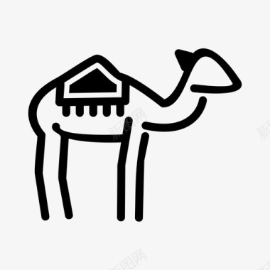 骆驼动物埃及图标图标