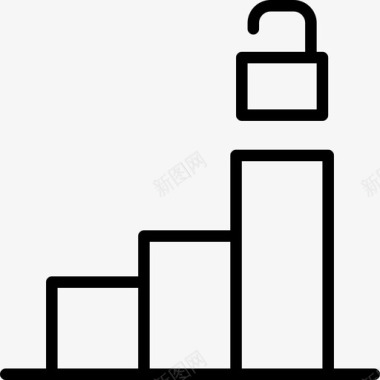 增长图自由增长可用图表图标图标