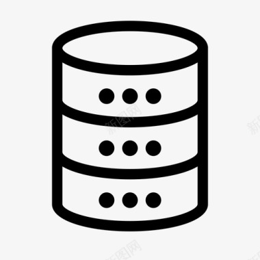 托管服务器机架数据大数据数据库图标图标