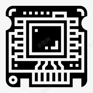 芯片主板处理器图标图标