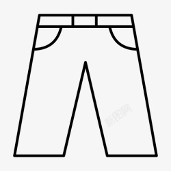 硕士的服装裤子衣服时尚图标高清图片