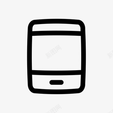 手机智能手机流行图标圆形线条图标