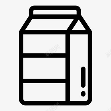 牛奶健康食品果汁图标图标