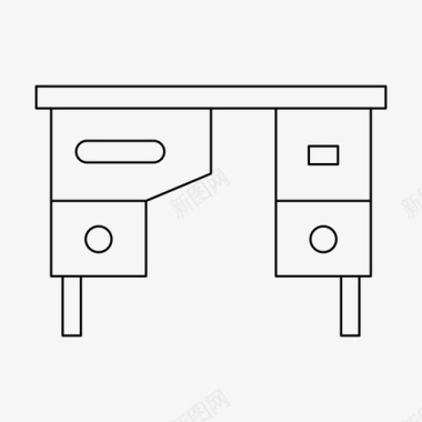 家具分类图标书桌装饰家具图标图标