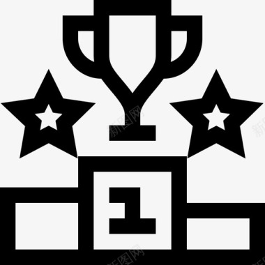 排名排名评级和验证线性图标图标