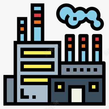 能量工厂能量58线性颜色图标图标
