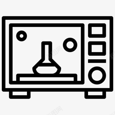 实验科学的图标烘箱54实验室线性图标图标