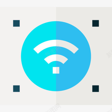 购物中心Wifi购物中心31扁平图标图标