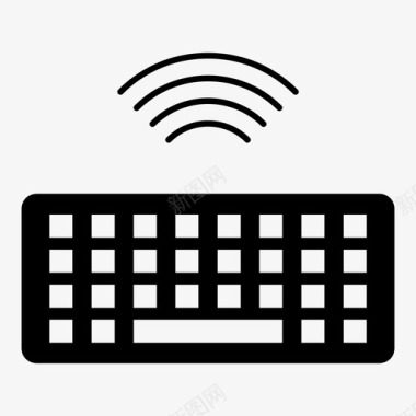 无线键盘计算机硬件输入设备图标图标