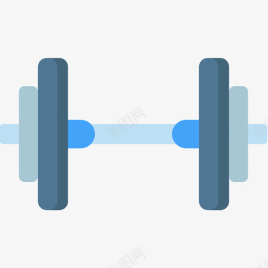 扁平健身哑铃哑铃21号治疗扁平图标图标