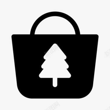 购物袋圣诞节大减价图标图标