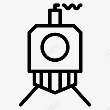 老火车旅游交通图标图标