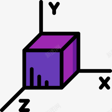古画轴轴室内25线颜色图标图标