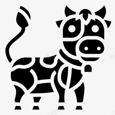 牛牛肉牛奶图标图标