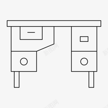 装饰标志书桌装饰家具图标图标