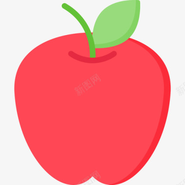 苹果营养16扁平图标图标