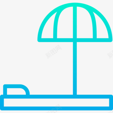 室外小品海滩室外8坡度图标图标