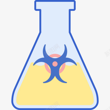 科学烧瓶科学102线性颜色图标图标