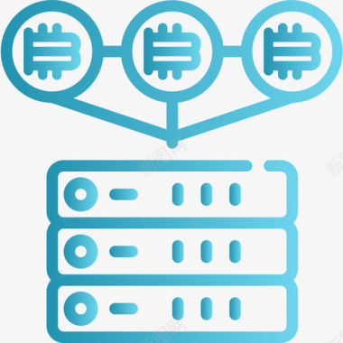 比特币增值比特币比特币103线性梯度图标图标