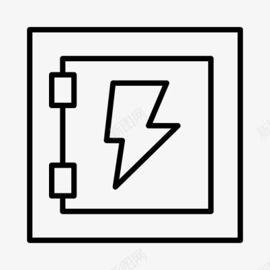 电源电源箱电气电工图标图标
