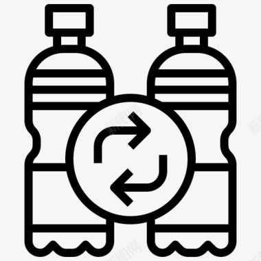 回收利用圆箭生态与环境图标图标