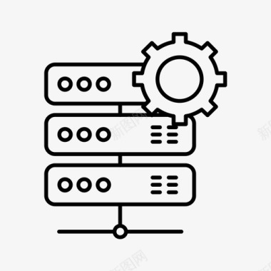 云服务器服务器云cog图标图标
