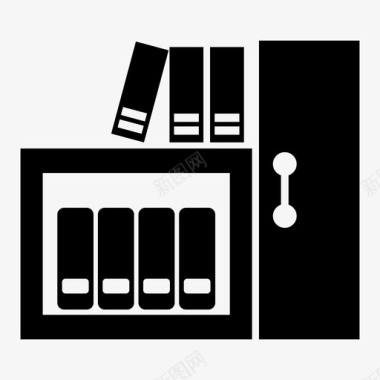 书柜上书柜家办公室图标图标