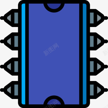 ic设计Ic电气元件1线性颜色图标图标