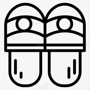 采购产品拖鞋衣服舒适图标图标