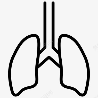 医疗帮助肺呼吸吸气图标图标