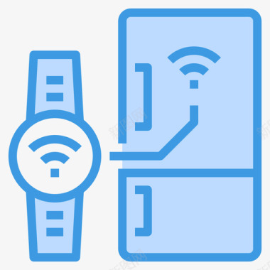 手表的背景智能手表物联网80蓝色图标图标
