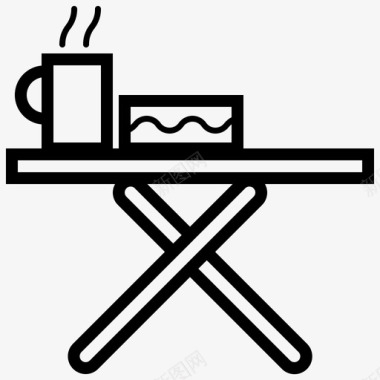 餐桌家具家居装饰图标图标
