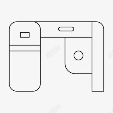 图标家具书桌装饰家具图标图标