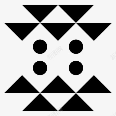 民族装饰阿兹特克图案部落符号图标图标