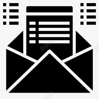 商务合作横幅邮件商务沟通图标图标