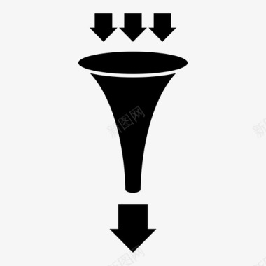 电脑图信息漏斗图业务信息图图标图标