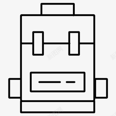 手托背包学校背包书包图标图标