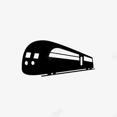 火车高速列车运输图标图标