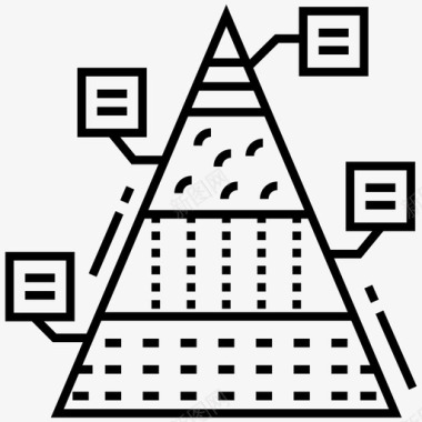 金字塔信息图现代图表现代信息图图标图标